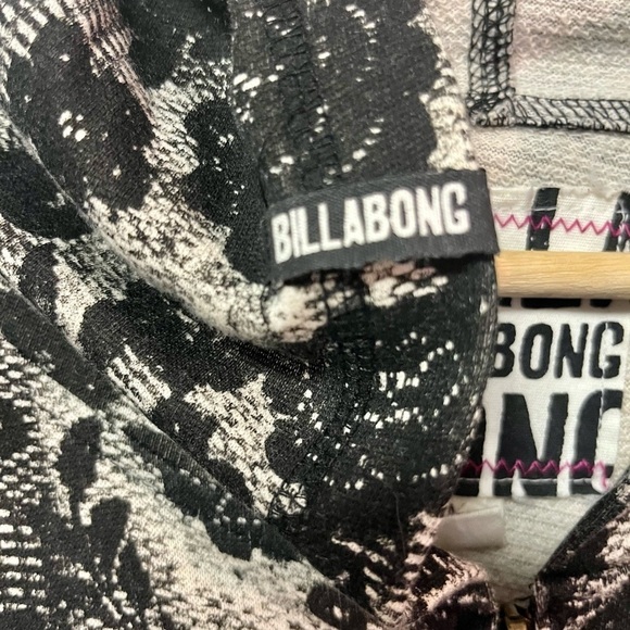 Billabong Black Flowers Cardigan Hoodie - Picture 7 of 8